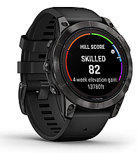 Смарт-годинник Garmin fenix 7 Pro – Sapphire Solar Edition Carbon Grey DLC Titanium with Black Band