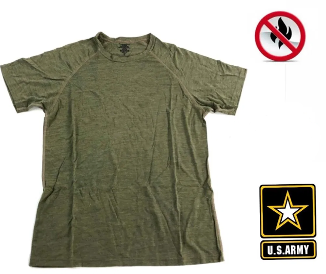 Вогнестійка контрактна футболка США, Розмір: Medium, Undershirt, Колір: Olive