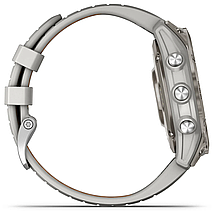 Смарт-годинник Garmin fenix 7 Pro – Sapphire Solar Edition Titanium with Fog Gray/Ember Orange Band, фото 5