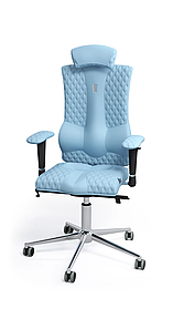 Ергономічне крісло Elegance дизайнерський шов Design екошкіра Sky (Kulik System ТМ)