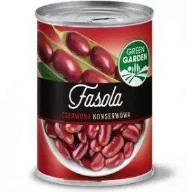 Фасоль червона (боби) консервовані Fasola Green Garden, 400 г у ж/б, Польща