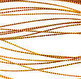 Прикраса для волосся шнур для афро кос дред плетена еластична мотузка в зачіску модна тасьма золотиста, фото 2