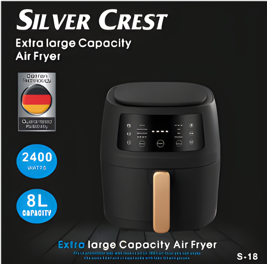 Аэрофритюрницы Silver Crest S-18 Black Mat 2400Вт, Аэрогриль и гриль, Аэрогрили и мультипечи, Мини фритюрница - фото 2 - id-p1894531950