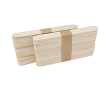 Шпатель дерев'яний, одноразовий 15х1,7х0,2 см, 100 шт.