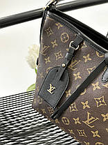 Жіноча сумка-шопер Louis Vuitton Cool Bag Brown екошкіра коричнева 1 відділення + гаманець на ремені LV, фото 5