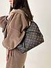 Жіноча сумка-шопер Louis Vuitton Cool Bag Brown екошкіра коричнева 1 відділення + гаманець на ремені LV, фото 10