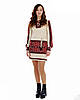 Туніка в'язана "Влада червона" з капюшоном 0408, фото 10