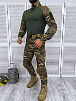 Летняя военная форма с наколенниками, костюм рипстоп мультикам, тактическая армейская форма для военных