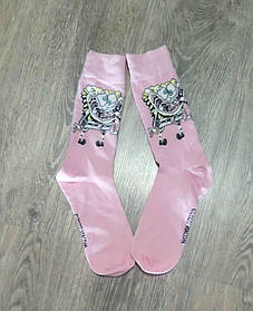 Жіночі шкарпетки з принтом Спанч Боб 38-40 p