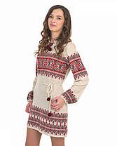 Туніка в'язана "Галина червона" 0423, фото 3