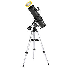 Професійний дзеркальний телескоп для спостереження далекого космосу Bresser Pollux 150/750 EQ3 Solar Carbon