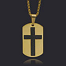 Хрестик з нержавіючої медичної сталі "Акцент", фото 2