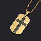 Хрестик з нержавіючої медичної сталі "Акцент", фото 3