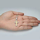 Хрестик з нержавіючої медичної сталі "Бенефіс", фото 3