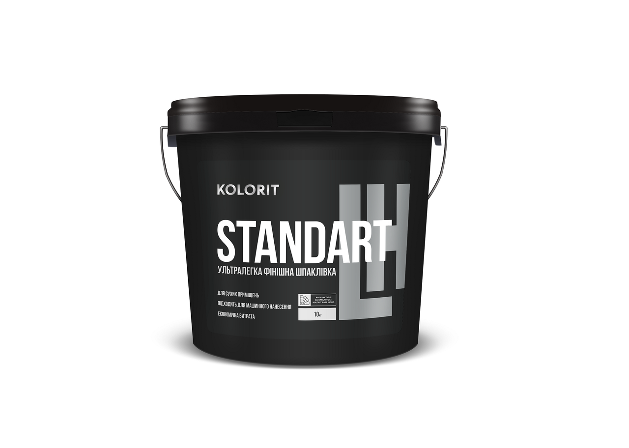 Kolorit Standart LH - ультралегка фінішна акрилова шпаклівка (Базис КТА), 5 кг