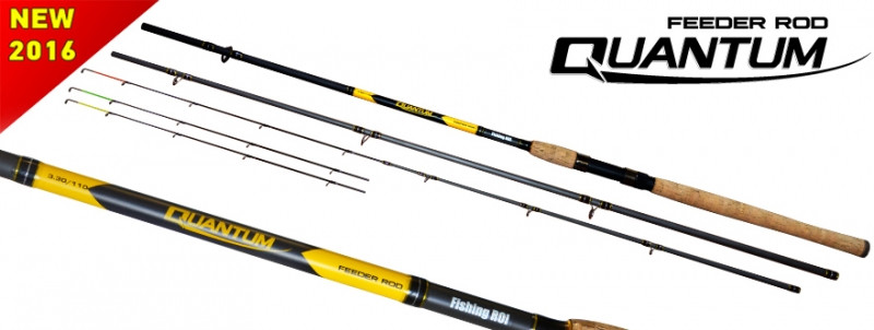 Удилище  "Quantum" Full Carbon Feeder Rod  40-110g 3.6m+3tips