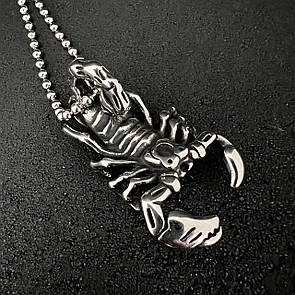 Кулон из нержавеющей медицинской стали “Скорпіон”