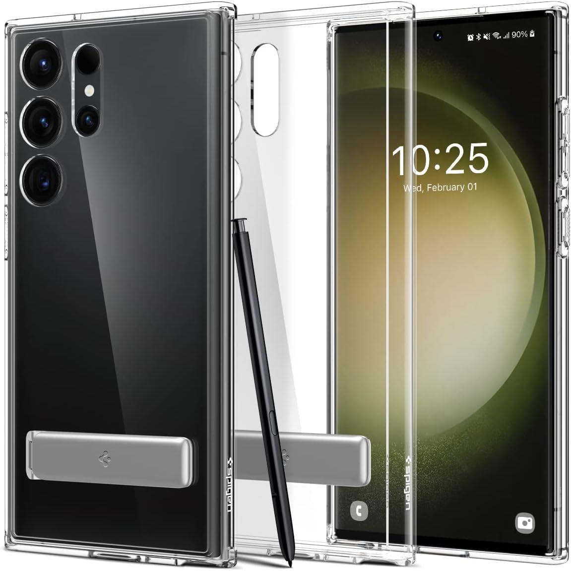 Чохол Spigen для Samsung Galaxy S23 Ultra — Ultra Hybrid S, Crystal Clear (ACS05622)