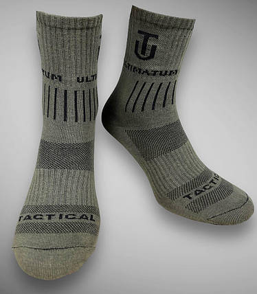 Шкарпетки ULTIMATUM Tactical високі Олива, трекінгові літні чоловічі шкарпетки під берци 43-46, фото 2