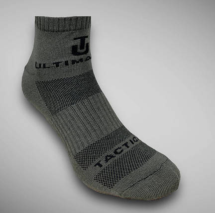 Шкарпетки ULTIMATUM Tactical низькі Олива, трекінгові літні чоловічі шкарпетки 43-46, фото 2