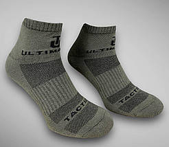 Шкарпетки ULTIMATUM Tactical низькі Олива, трекінгові літні чоловічі шкарпетки 43-46, фото 2