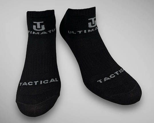 Шкарпетки ULTIMATUM Tactical низькі Чорні, трекінгові літні чоловічі шкарпетки 39-42, фото 2