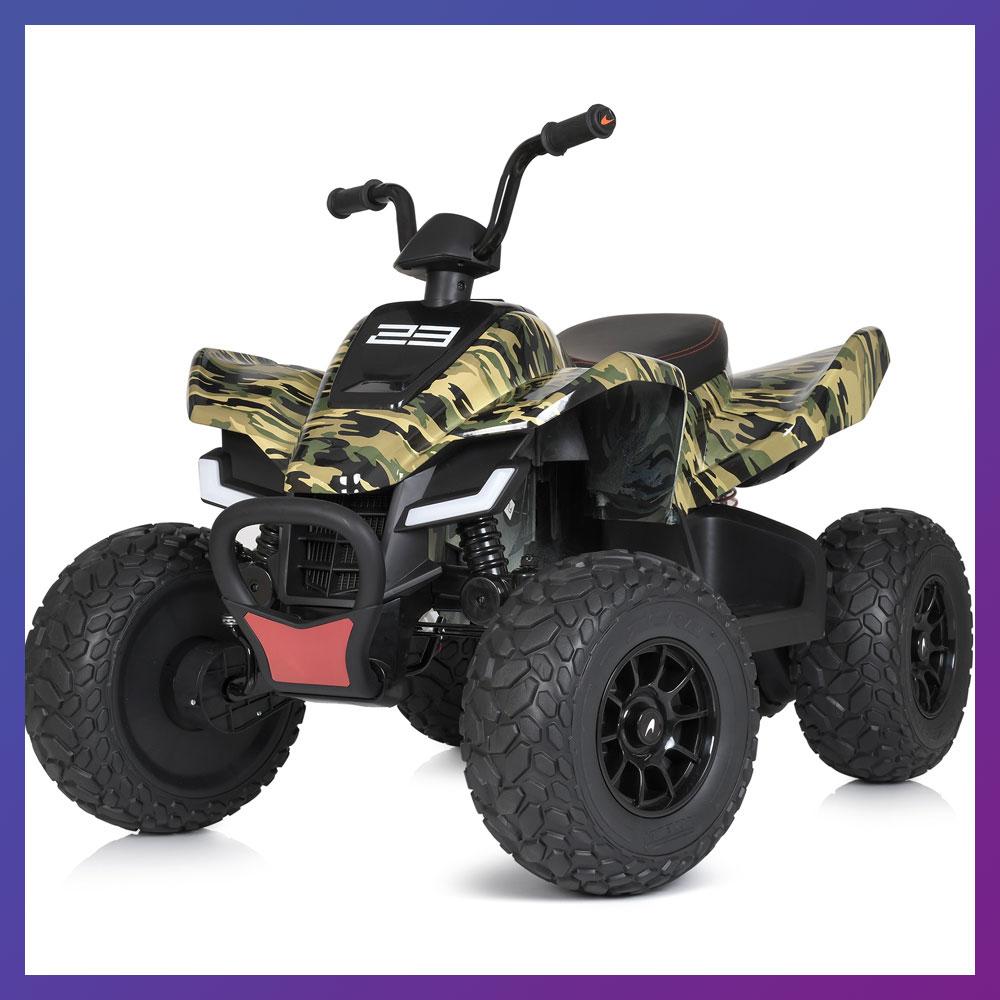 Дитячий електроквадроцикл на акумуляторі Bambi Racer M 5031 для дітей 3-8 років камуфляж