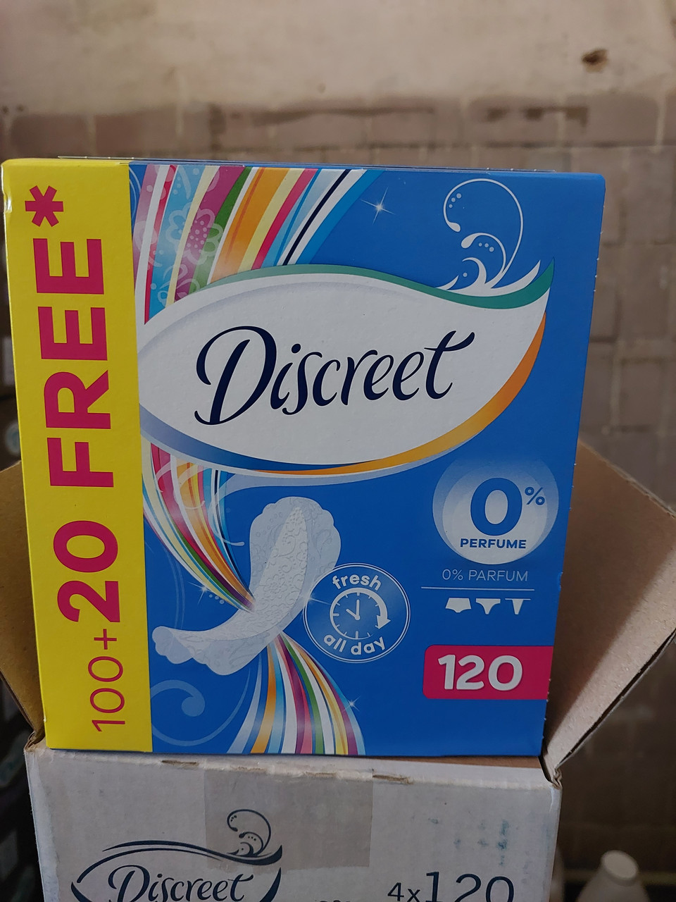 Щоденні прокладки Discreet Deo 120 шт.