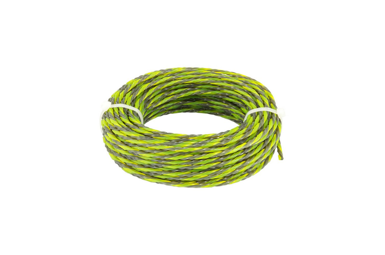 Лісочка для тріммера безшумна MASTERTOOL SPIRAL SQUARE 3.00 мм 15 м двоколірна 19-0430, фото 1