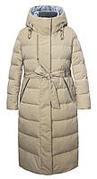 Пальто женское SAN CRONY 838-6920 бежевое со сьемным поясом