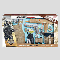 Детский игровой набор полицейского военного автомат бинокль пистолет бронежилет бинокль
