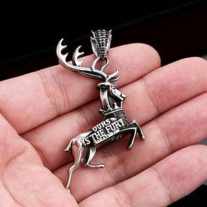 Кулон з фільму Гра престолів з нержавіючої медичної сталі «Baratheon I»