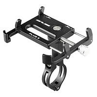 Тримач для телефону на кермо велосипеда GUB PLUS 6 (3,5 - 6,5") алюмінієвий, чорний