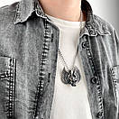 Кулон з нержавіючої медичної сталі "Череп з крилами", фото 2