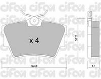 Колодка торм. RENAULT TRAFIC задн. (пр-во Cifam) CIFAM 8226350 NISSAN PRIMASTAR фургон (X83), NISSAN PRIMASTAR