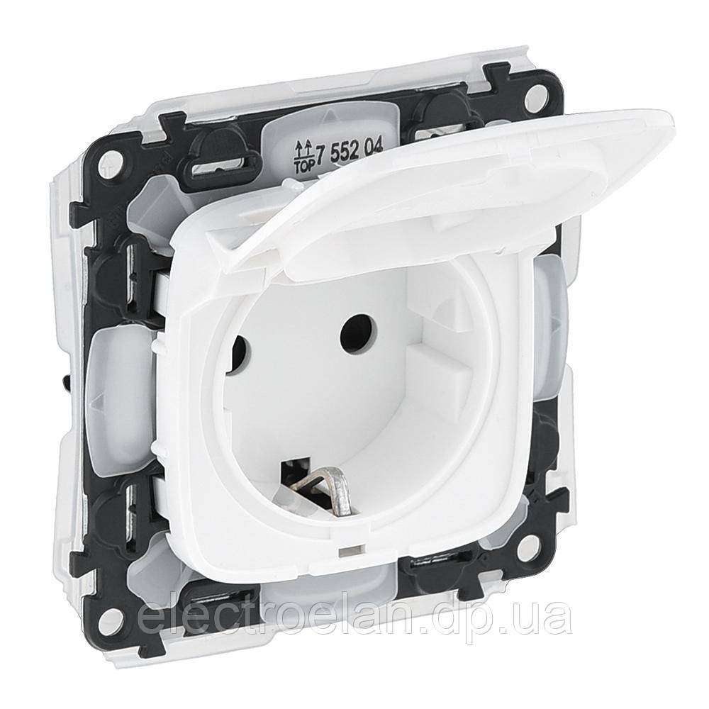 Розетка із заземленням вологозахищена IP44, білий, 755204 Legrand Valena Allure