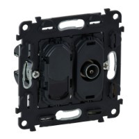 Розетка TV + RJ45 комп'ютерна кат.6 UTP, Valena 753055 Legrand