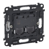 Розетка телефонна подвійна RJ11, Valena 753039 Legrand, фото 1