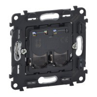 Розетка комп'ютерна подвійна RJ45 кат.5е UTP, Valena 753041 Legrand