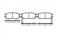 Колодки гальмівні дискові REMSA 040502 MITSUBISHI PAJERO CLASSIC (V2_W), MITSUBISHI PAJERO II (V3_W, V2_W,