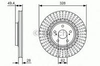 Тормозной диск BOSCH 0986479T00 LEXUS NX (ZGZ1_, AGZ1_, AYZ1_), LEXUS NX (ZGZ1_, AGZ1_, AYZ1_), LEXUS NX