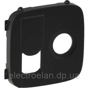 Накладка розетки TV + RJ, антрацит, Valena 754838 Legrand