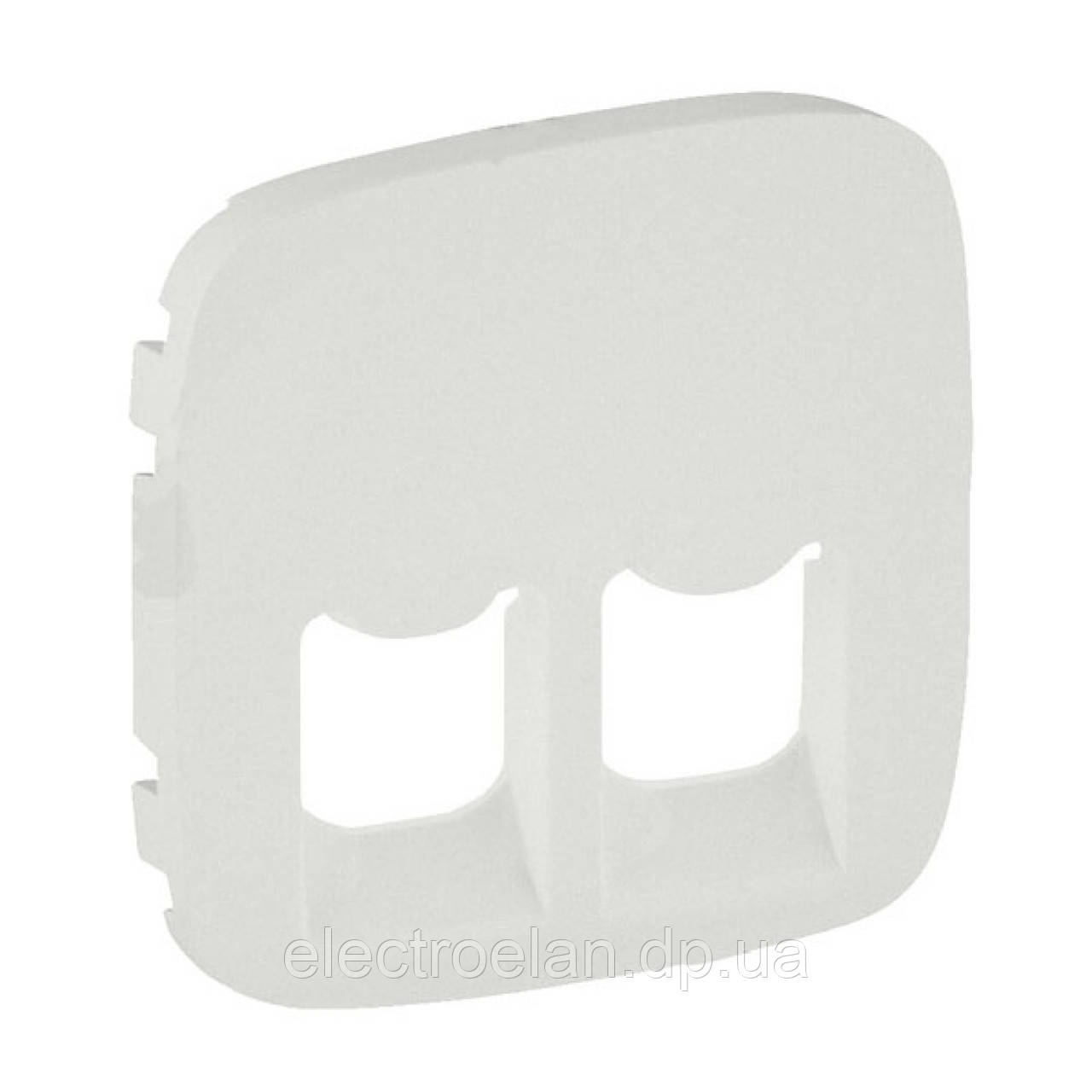 Лицьова панель розетки RJ11+RJ45, перлів, Valena 755429 Legrand