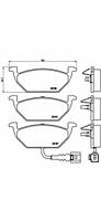 Тормозные колодки Brembo BREMBO P85072 AUDI A2 (8Z0), AUDI A2 (8Z0), AUDI A2 (8Z0), AUDI A2 (8Z0), AUDI A3