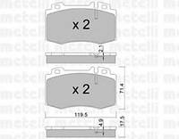 Тормозные колодки METELLI 2205635 MERCEDES-BENZ C-CLASS T-Model (S203), MERCEDES-BENZ CLK (C209),