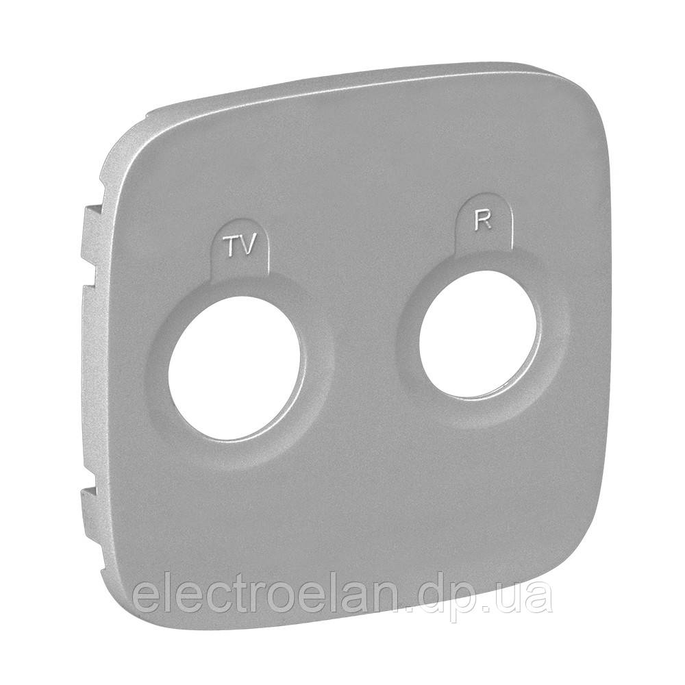 Накладка розетки TV-R, алюміній, Valena 754787 Legrand