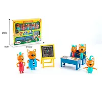 Игровой набор фигурок героев Три кота с аксессуарами Счасливая семья мультгероев