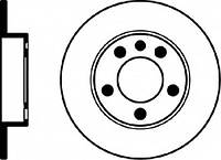 Тормозной диск зад. Audi A3/Octavia/Bora/Golf IV 96- (230x9) HELLA PAGID 8DD355105411 AUDI A1 (8X1, 8XK, 8XF),