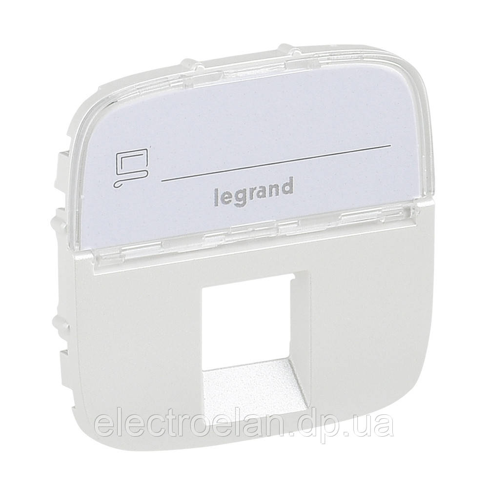 Лицьова панель RJ11/RJ45 з текстом, перлів, Valena 755479 Legrand