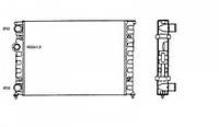 Радиатор охлаждения двигателя NRF 58819 VW GOLF III (1H1), VW GOLF III (1H1), VW GOLF III (1H1), VW GOLF III